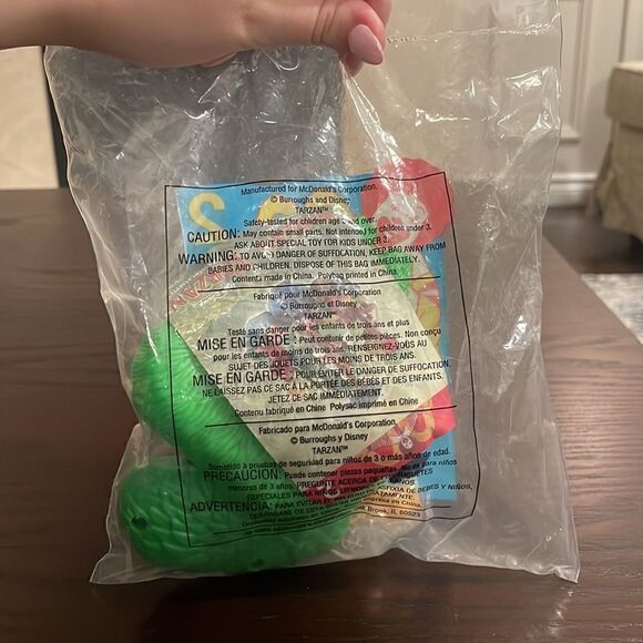 Lot of 4 Walt Disney Tarzan on Video McDonalds Happy Meal Toys NWT Sealed in Pkg - Picture 9 of 9